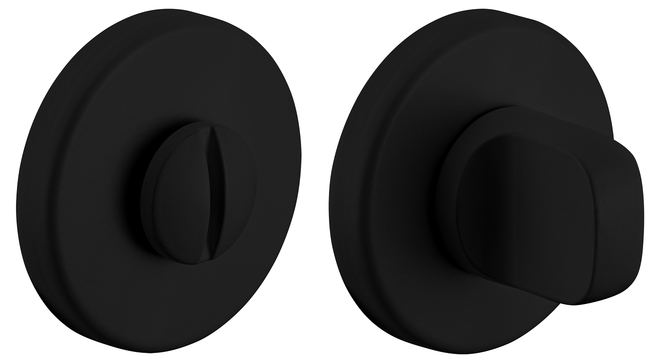 Завертка сантехническая LUX-WC-R5 NERO-ST, цвет - черный soft-touch фото купить Улан-Удэ