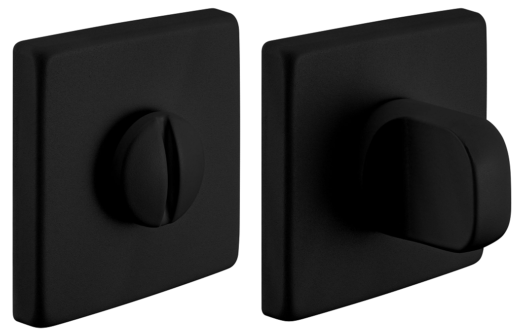 Завертка дверная LUX-WC-S5 NERO-ST, цвет - черный soft-touch фото купить Улан-Удэ