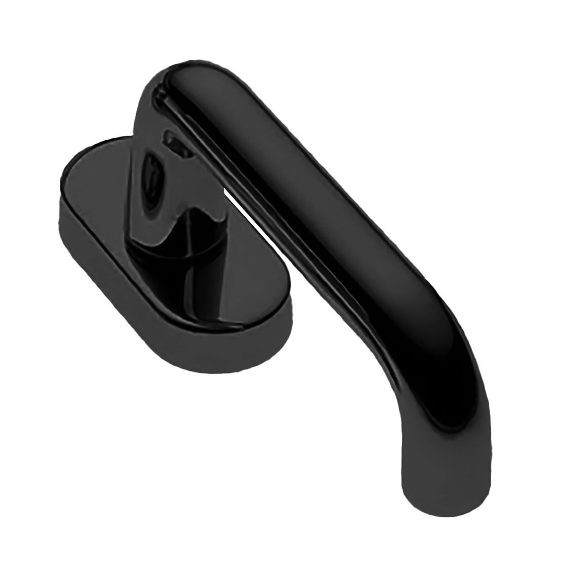 Ручка оконная IRIS W1 NERO, цвет - черный фото купить Улан-Удэ