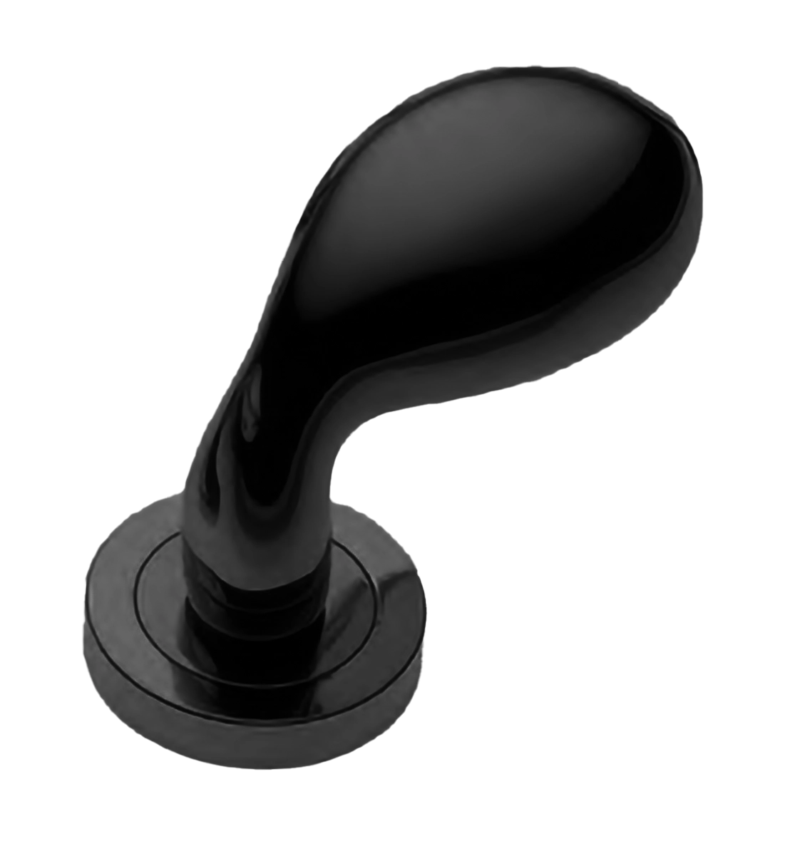 Ручка дверная AIR-2 R2 NERO раздельная на круглой розетке, цвет - черный фото 1 Ручка дверная AIR-2 R2 NERO раздельная на круглой розетке, цвет - черный фото купить Улан-Удэ