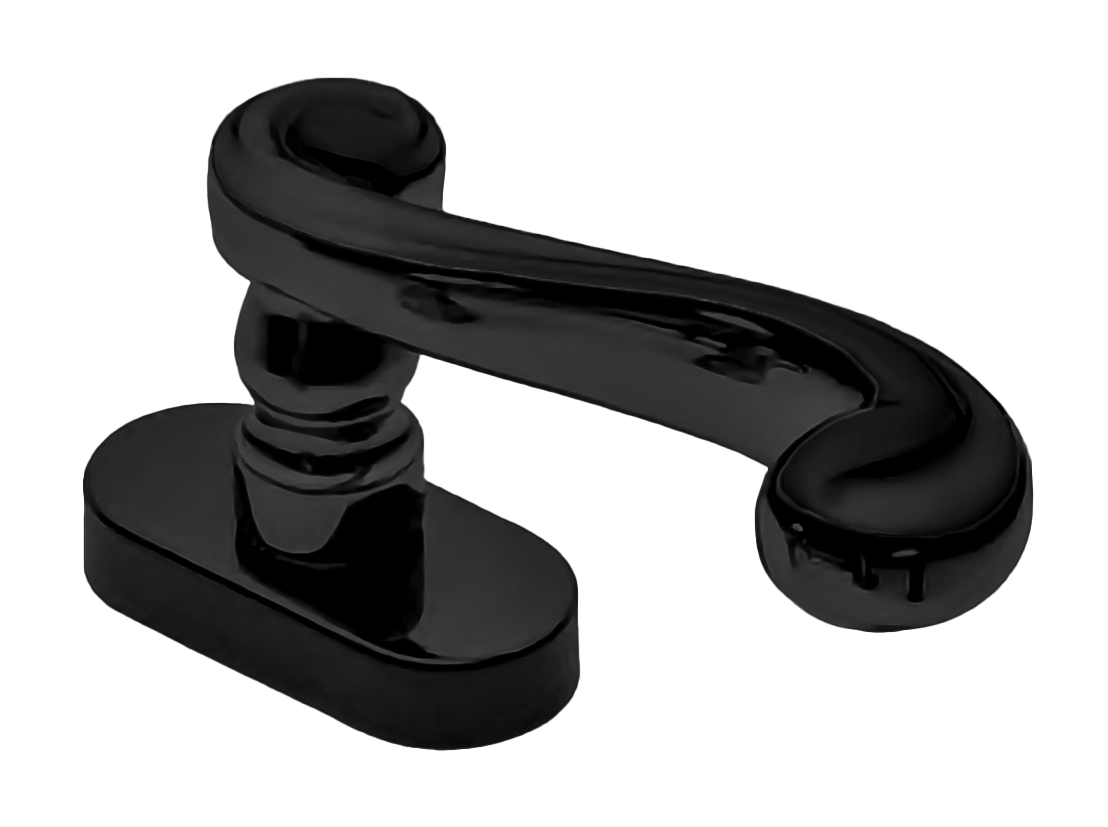 Ручка оконная PLAZA W1 NERO, цвет - черный фото купить Улан-Удэ