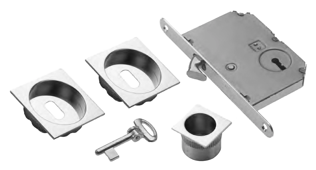 Комплект ручек для раздвижных дверей ART.54B/Q CRO с пальчиковой ручкой, замком и ключом, цвет - хром фото 1 Комплект ручек для раздвижных дверей ART.54B/Q CRO с пальчиковой ручкой, замком и ключом, цвет - хром фото купить Улан-Удэ