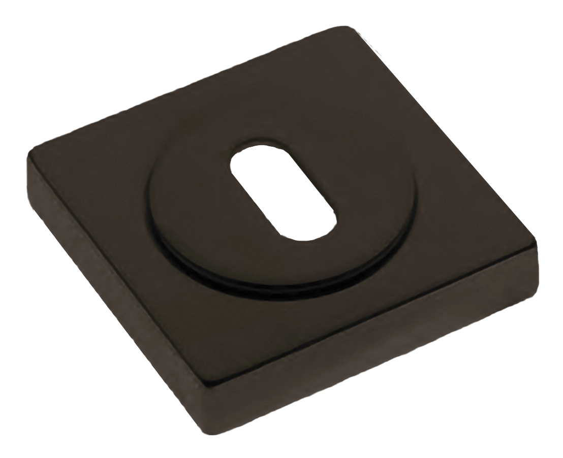 Накладка на ключевой цилиндр LUX-FK-S2 ANT на квадратной розетке под ключ буратино, цвет - антрацит фото купить Улан-Удэ