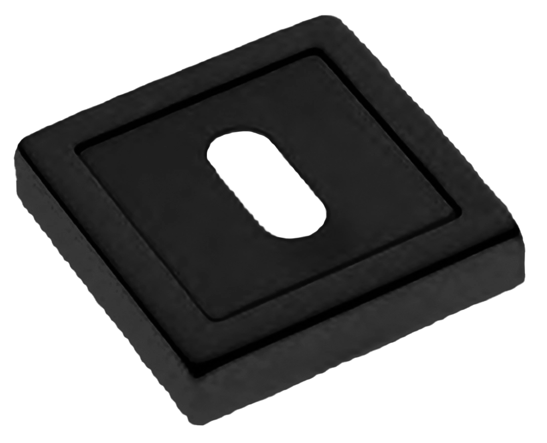 Накладка на ключевой цилиндр LUX-FK-S3 NERO на квадратной розетке под ключ буратино, цвет - черный фото 1 Накладка на ключевой цилиндр LUX-FK-S3 NERO на квадратной розетке под ключ буратино, цвет - черный фото купить Улан-Удэ