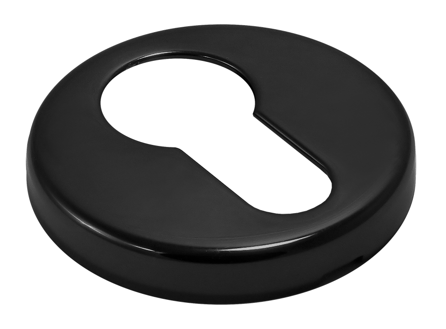 Накладка на ключевой цилиндр LUX-KH-R3 NERO на круглой розетке, цвет - черный фото купить в Улан-Удэ