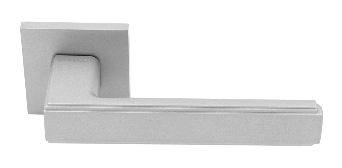 Ручка дверная MH-64-S6 ASC STEPS на квадратной розетке 6 мм, цвет анодированный матовый хром фото купить Улан-Удэ