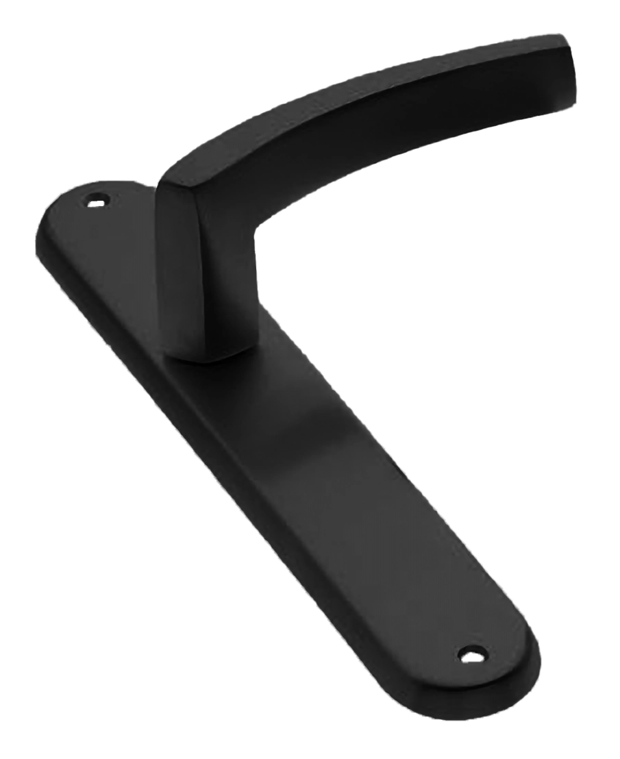 Ручка дверная на планке WIND PL NERO, цвет черный, латунь фото купить в Улан-Удэ