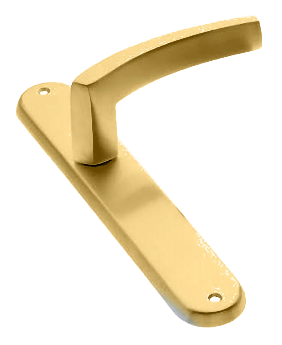 Ручка дверная на планке WIND PL OSA, цвет матовое золото, латунь фото купить в Улан-Удэ