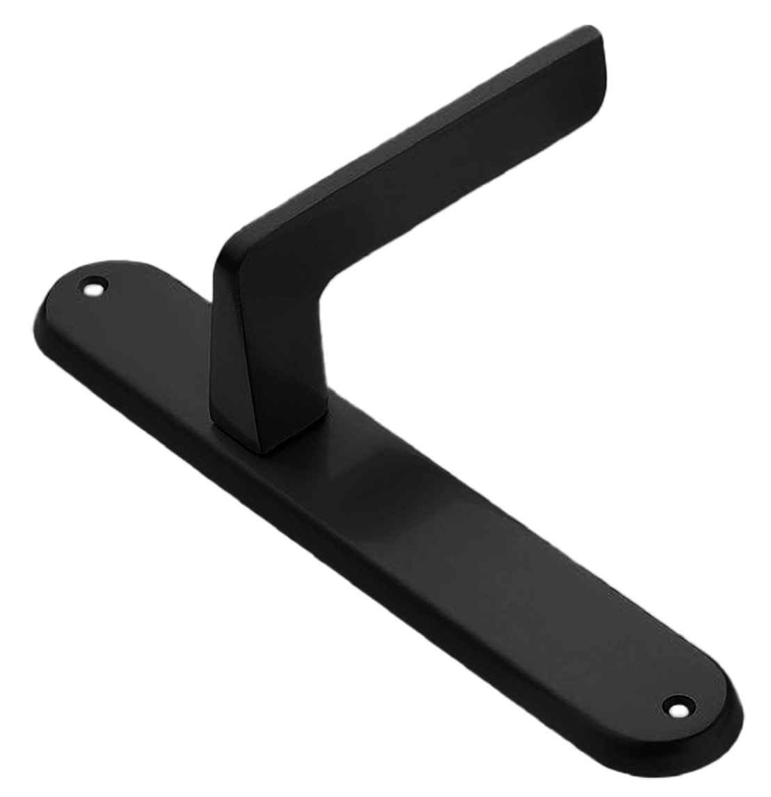 Ручка дверная на планке ROCK PL NERO, цвет черный, латунь фото купить в Улан-Удэ