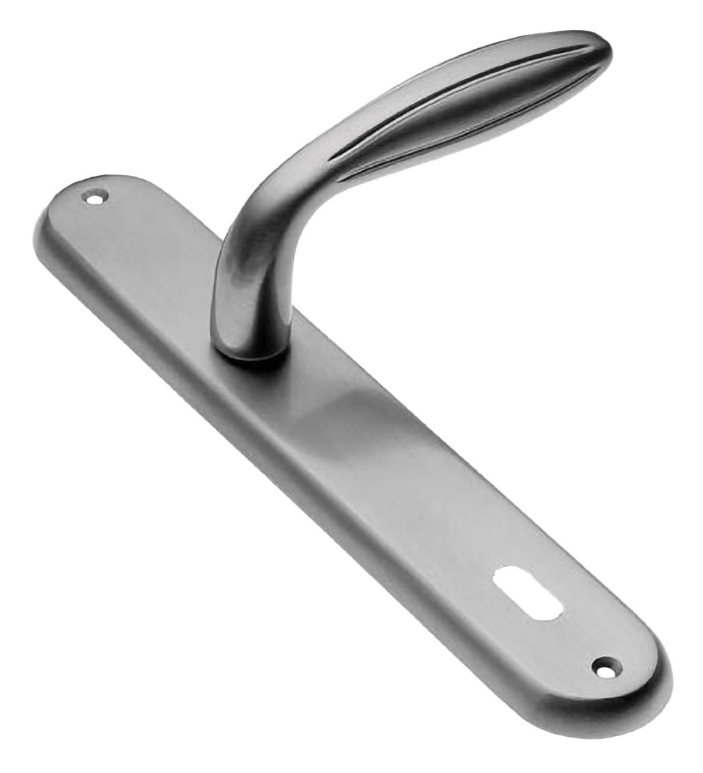 Ручка дверная на планке BUD PL CSA, цвет матовый хром, латунь фото купить в Улан-Удэ