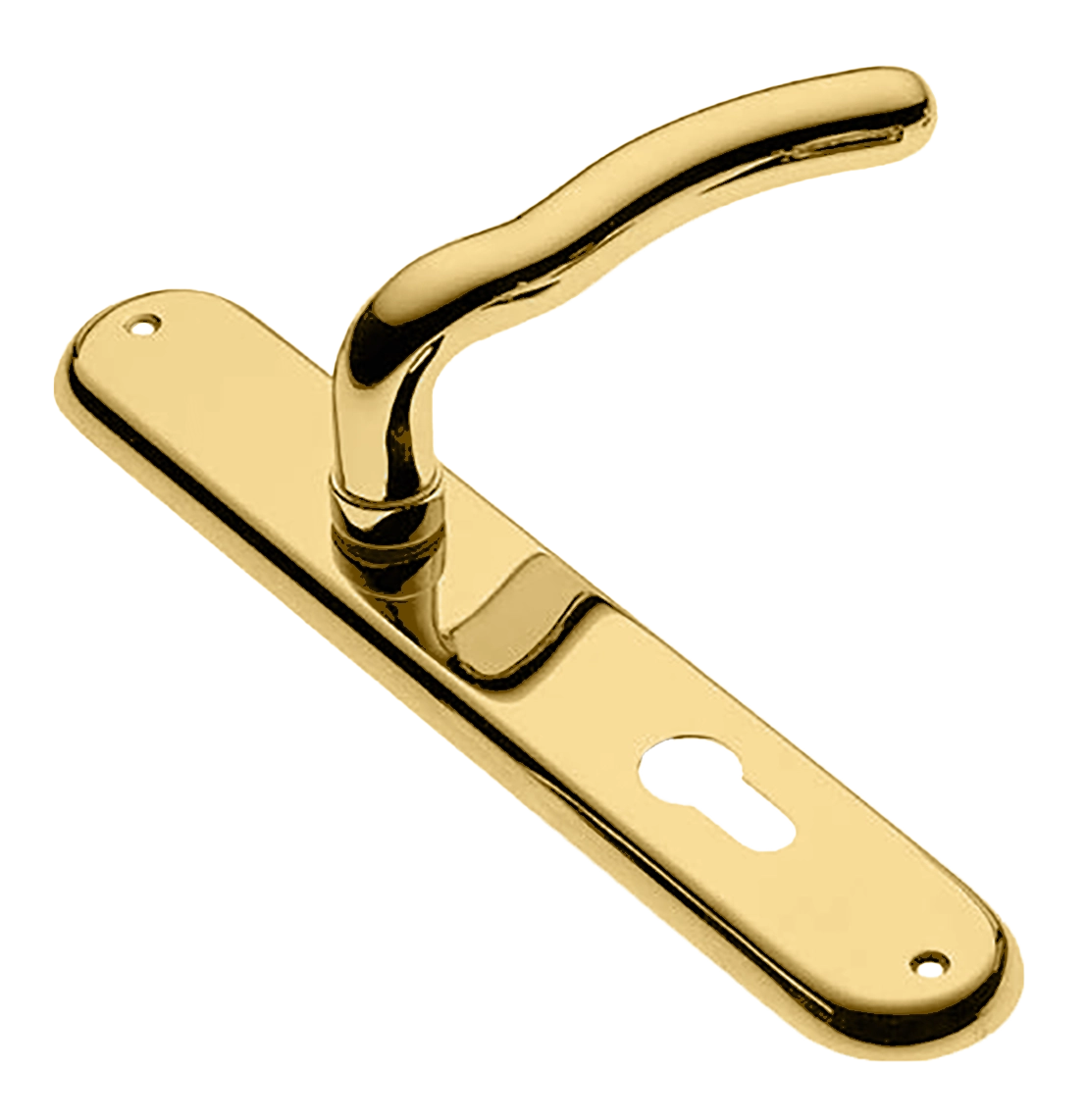 Ручка дверная на планке SNAKE PL OTL, цвет золото, латунь фото купить в Улан-Удэ