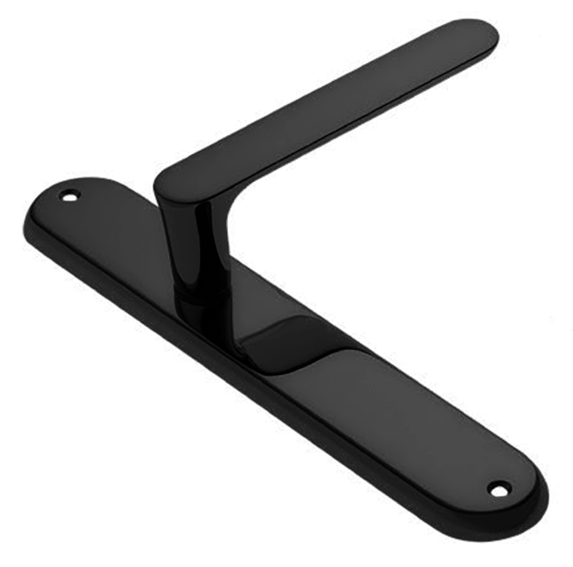 Ручка дверная на планке LE BOAT PL NERO, цвет черный, латунь фото купить в Улан-Удэ