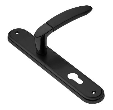 Ручка дверная на планке SAIL PL NERO, цвет черный, латунь фото купить в Улан-Удэ