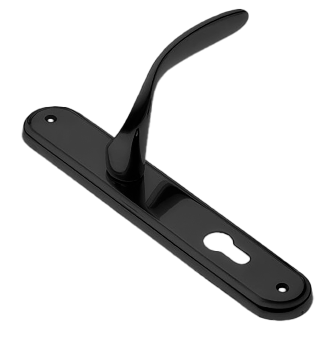 Ручка дверная на планке COBRA PL NERO, цвет черный, латунь фото купить в Улан-Удэ