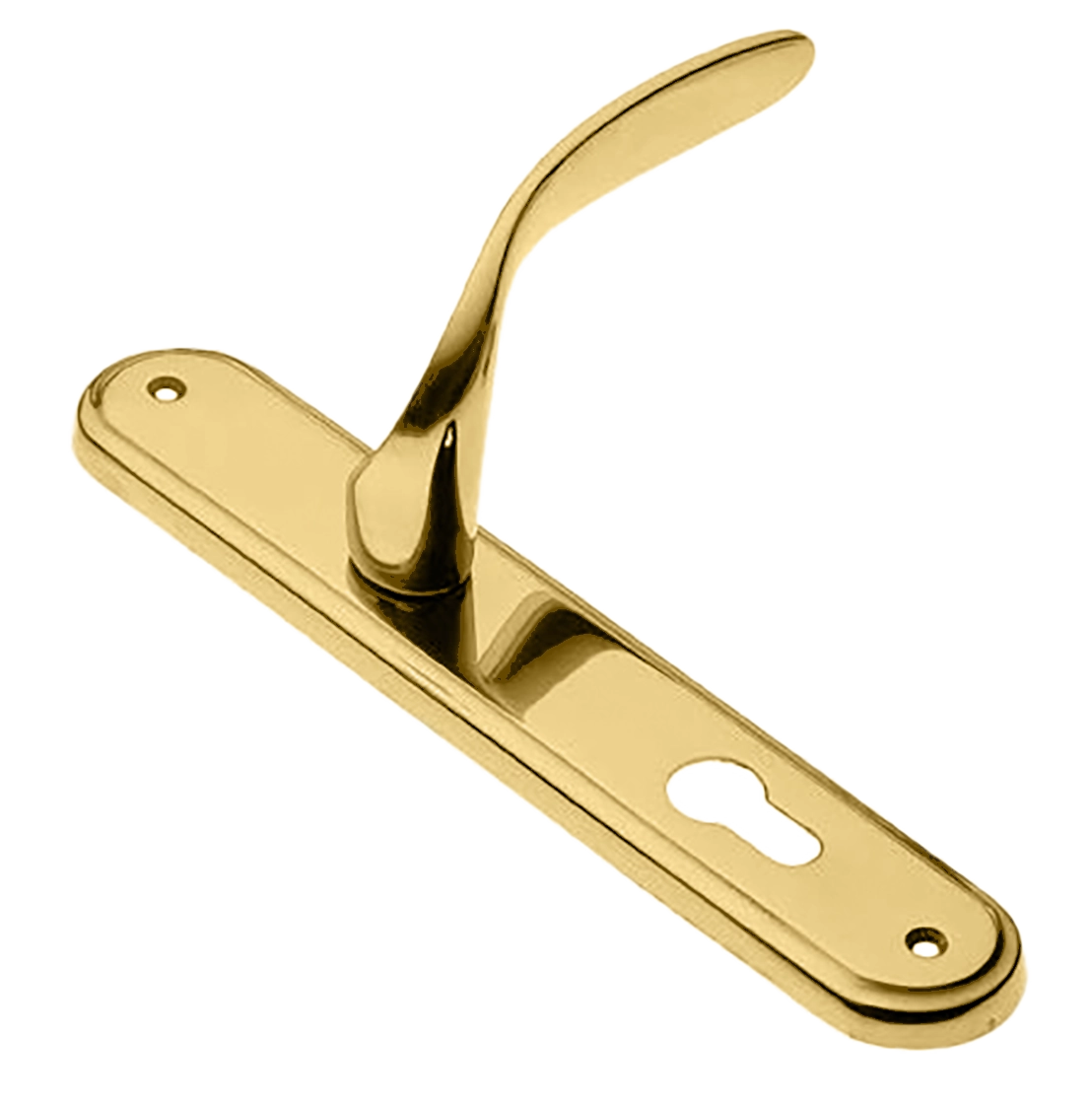 Ручка дверная на планке COBRA PL OTL, цвет золото, латунь фото купить в Улан-Удэ