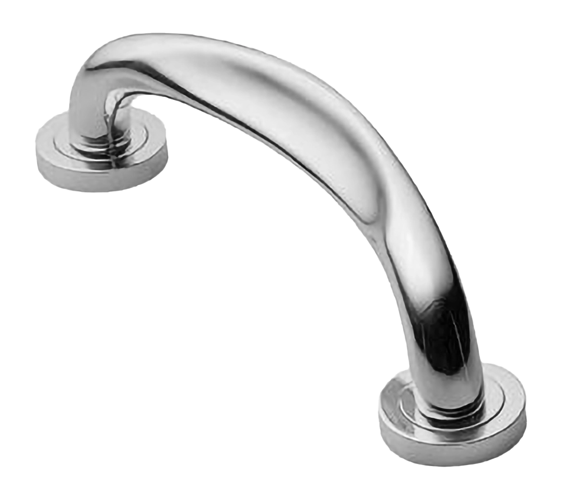 Ручка-скоба дверная RAFT PH CRO на круглой розетке, цвет хром, латунь фото купить в Улан-Удэ