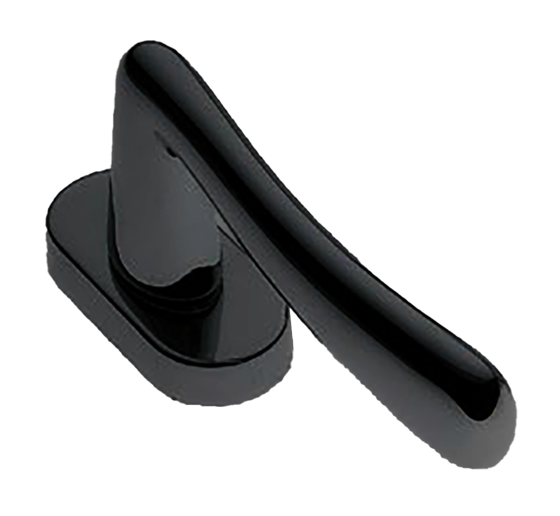 Ручка оконная COCKATOO W1 NERO на прямоугольной розетке, цвет черный, латунь фото купить в Улан-Удэ