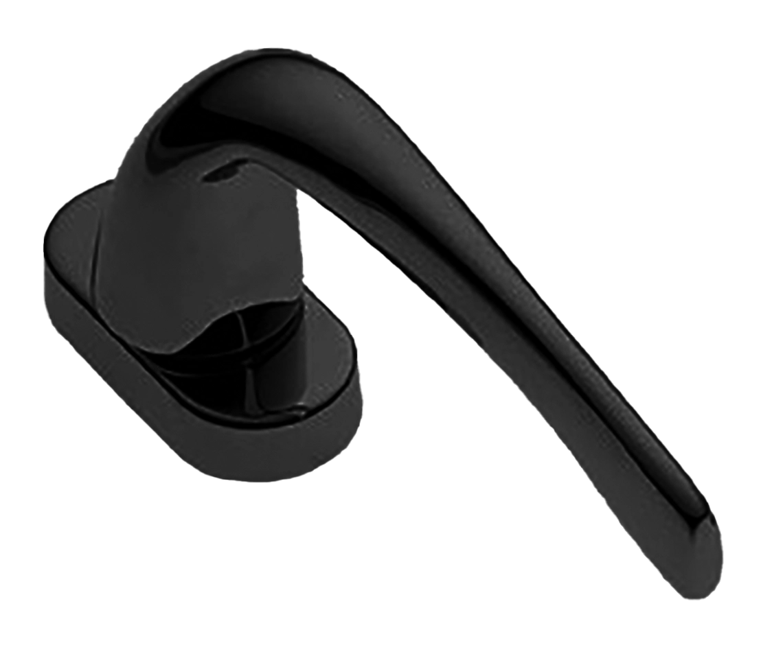 Ручка оконная LE MANS W1 NERO на прямоугольной розетке, цвет черный, латунь фото купить в Улан-Удэ