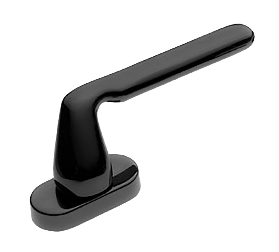 Ручка оконная NIRVANA W1 NERO на прямоугольной розетке, цвет черный, латунь фото купить в Улан-Удэ