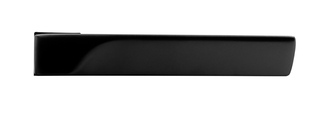 Ручка дверная FIORD-SM NERO-ST, с невидимой квадратной розеткой, цвет черный soft-touch, ЦАМ фото купить в Улан-Удэ