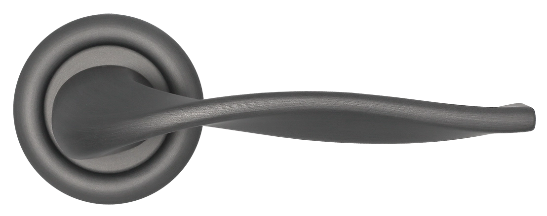 Ручка дверная SKYSCRAPER R7 SST на круглой розетке, цвет Летняя гроза/Summer Storm фото morelli Улан-Удэ