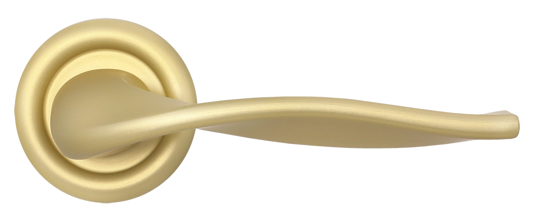 Ручка дверная SKYSCRAPER R7 AH на круглой розетке, цвет Осенний мёд/Autumn Honey фото купить в Улан-Удэ