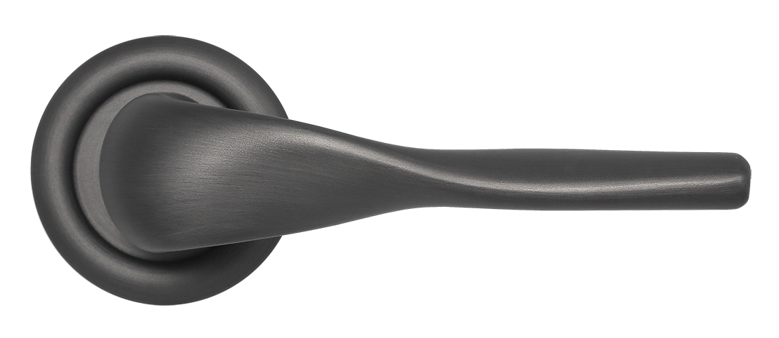 Ручка дверная LVB R7 SST на круглой розетке, цвет Летняя гроза/Summer Storm фото купить в Улан-Удэ