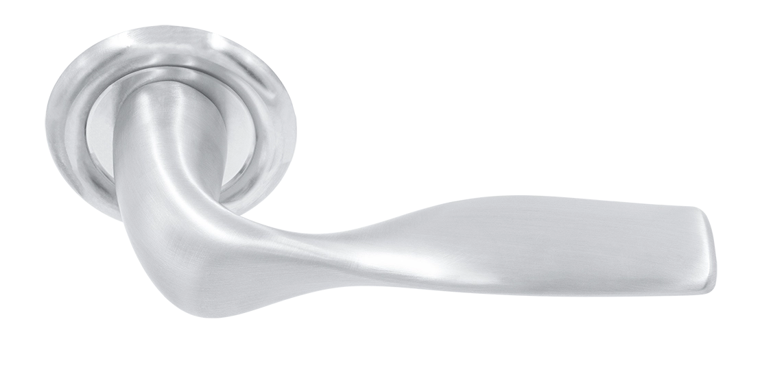 Ручка дверная LVB R7 WF на круглой розетке, цвет Зимняя стужа/Winter Frost фото купить Улан-Удэ