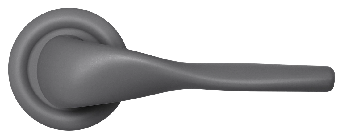 Ручка дверная LVB R7 SSW на круглой розетке, цвет Стокгольмский снегопад/Stockholm Snowfall фото купить в Улан-Удэ