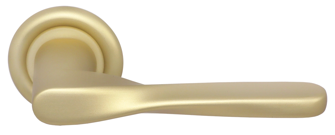 Ручка дверная THE OLYMPICS R7 AH на круглой розетке, цвет Осенний мёд/Autumn Honey фото купить Улан-Удэ