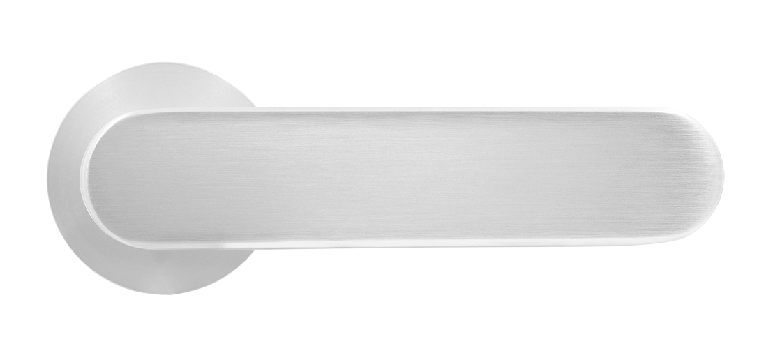 Ручка дверная MH-65-R6 SEMPIONE SC на круглой розетке, цвет матовый хром фото купить в Улан-Удэ