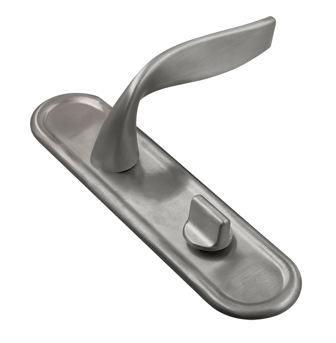 Ручка дверная SKYSCRAPER PLR WC WF на планке под сантехническую завертку, цвет Зимняя стужа/Winter Frost фото купить Улан-Удэ