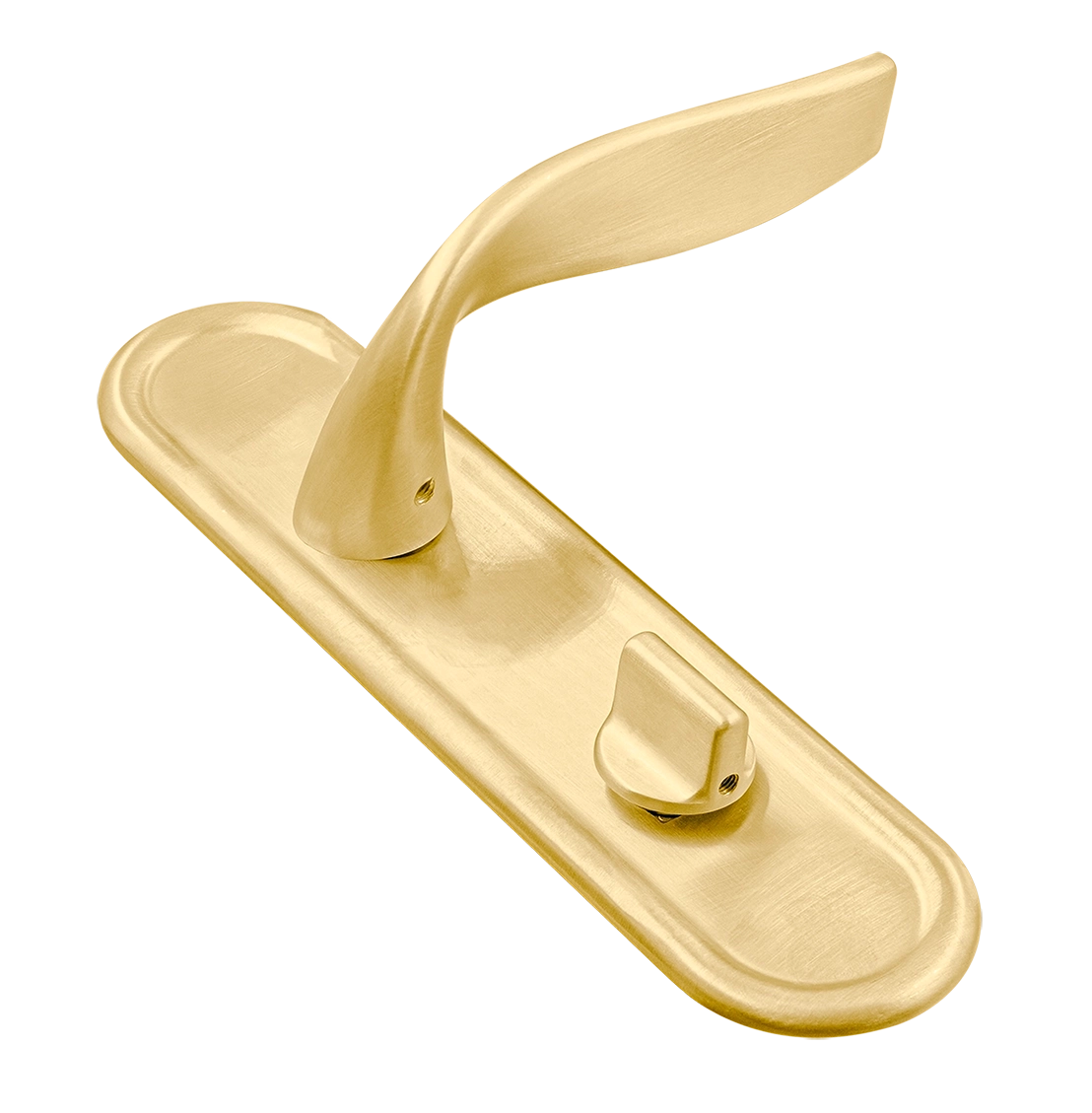 Ручка дверная SKYSCRAPER PLR WC AH на планке под сантехническую завертку, цвет Осенний мёд/Autumn Honey фото купить Улан-Удэ