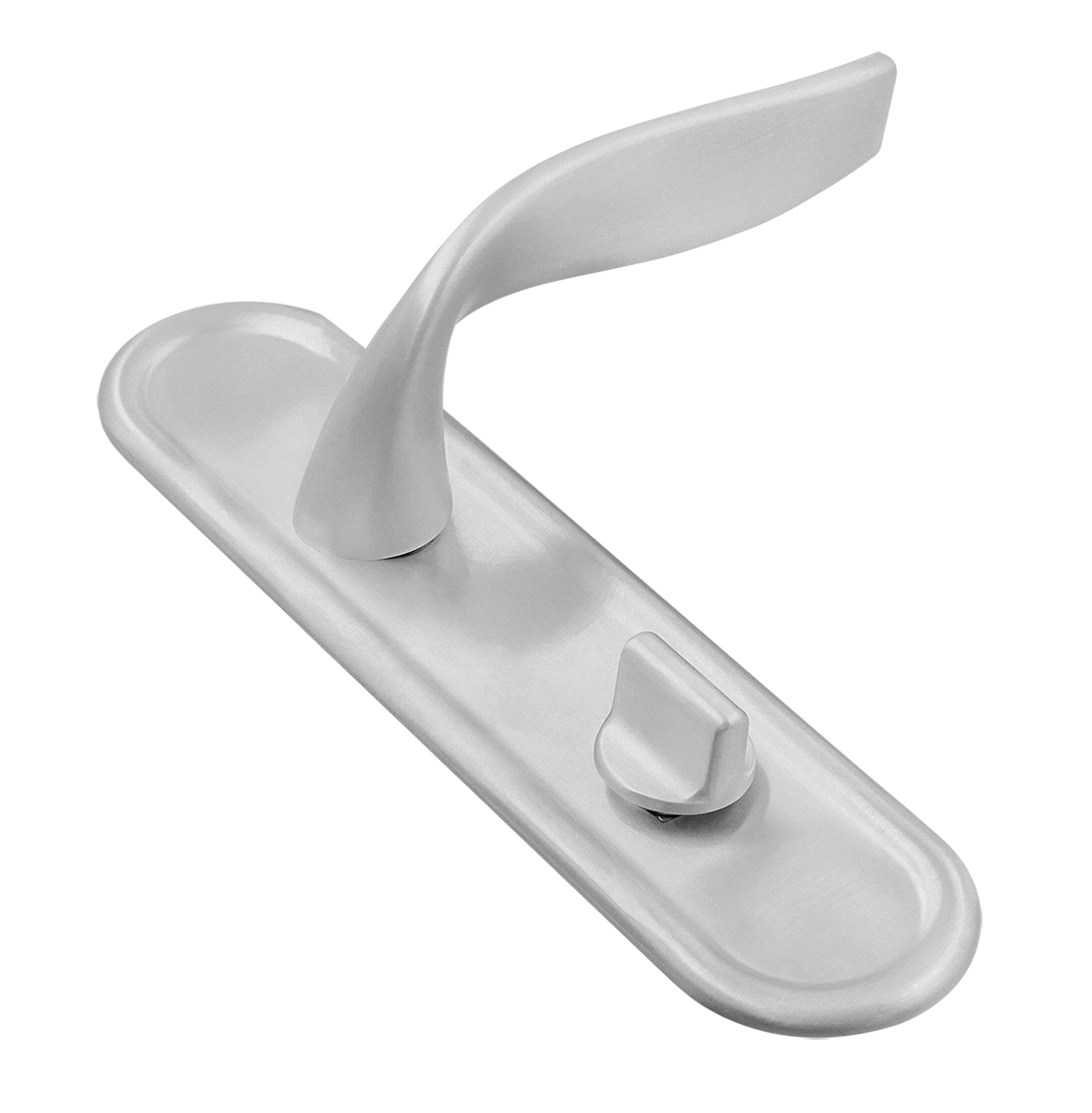 Ручка дверная SKYSCRAPER PLR WC SSW на планке под сантехническую завертку, цвет Стокгольмский снегопад/Stockholm Snowfall фото купить Улан-Удэ