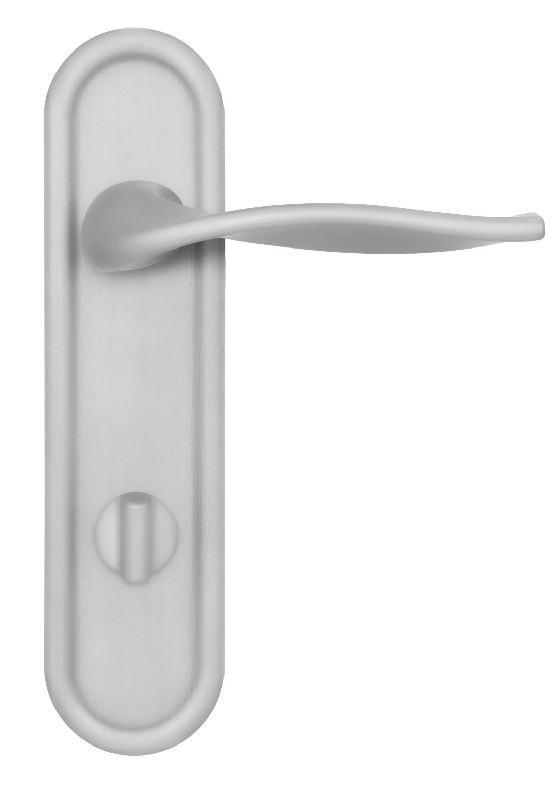 Ручка дверная SKYSCRAPER PLR WC SSW на планке под сантехническую завертку, цвет Стокгольмский снегопад/Stockholm Snowfall фото купить в Улан-Удэ
