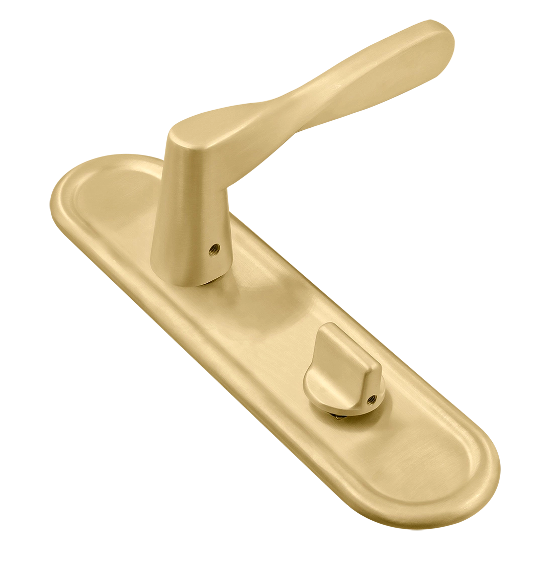 Ручка дверная THE OLYMPICS PLR WC AH на планке под сантехническую завертку, цвет Осенний мёд/Autumn Honey фото купить Улан-Удэ