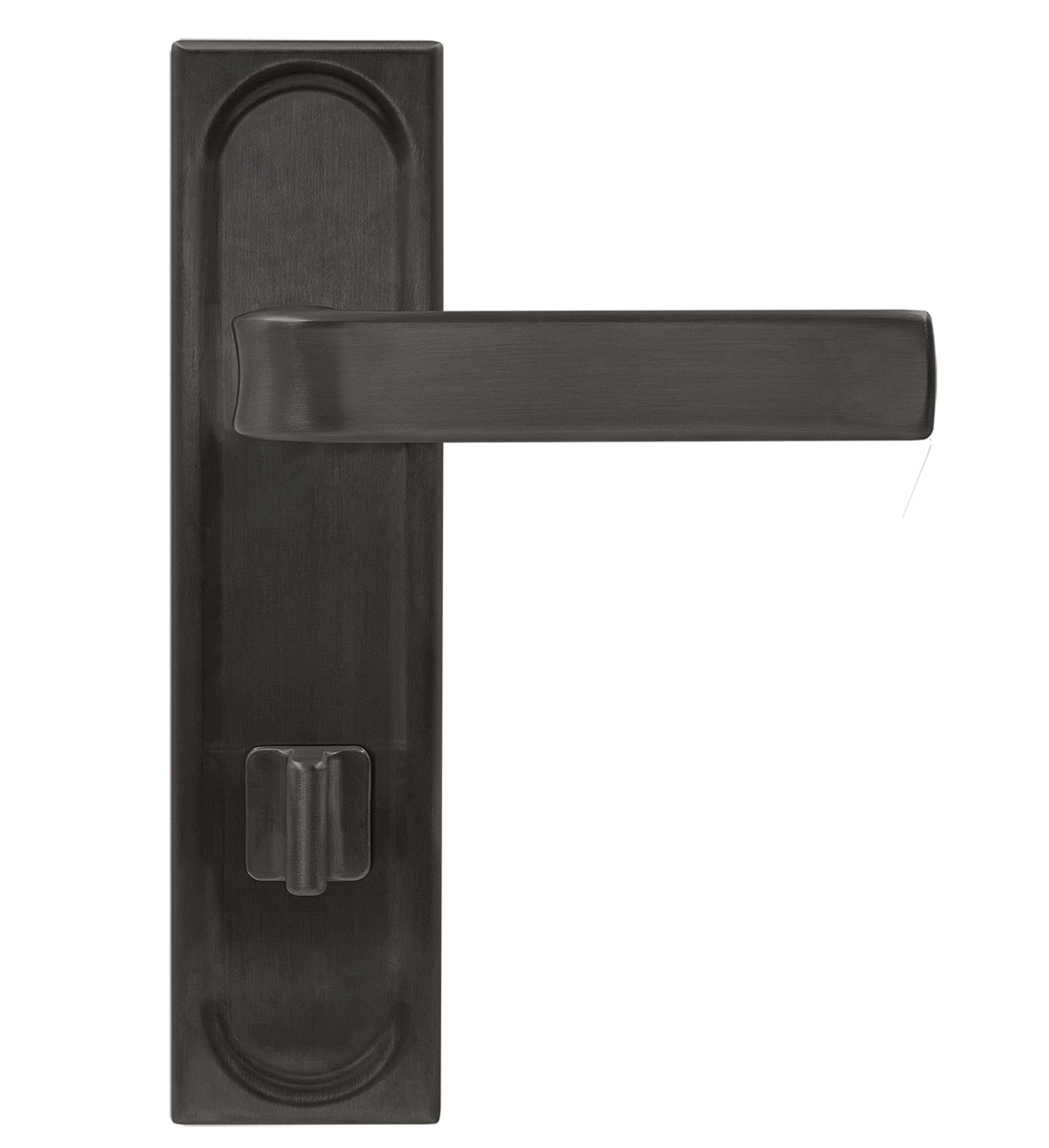 Ручка дверная THE BUS STATION PLS WC SST на планке под сантехническую завертку, цвет Летняя гроза/Summer Storm фото купить в Улан-Удэ