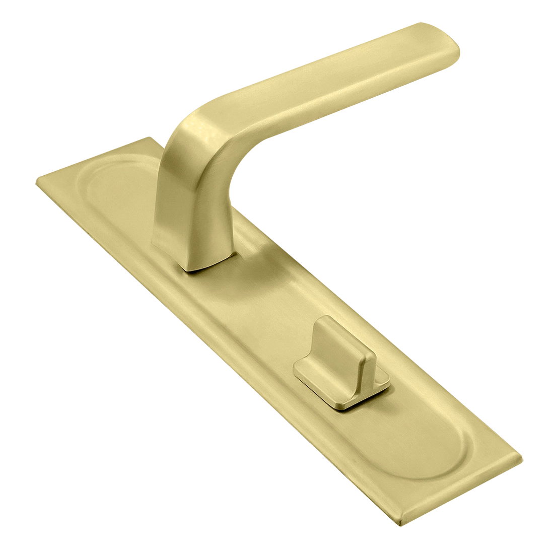 Ручка дверная THE BUS STATION PLS WC AH на планке под сантехническую завертку, цвет Осенний мёд/Autumn Honey фото купить Улан-Удэ