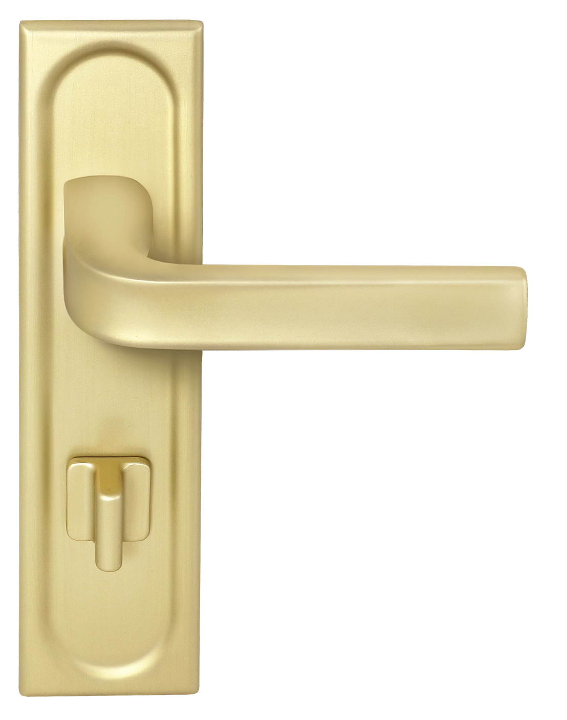 Ручка дверная THE BUS STATION PLS WC AH на планке под сантехническую завертку, цвет Осенний мёд/Autumn Honey фото фурнитура Улан-Удэ