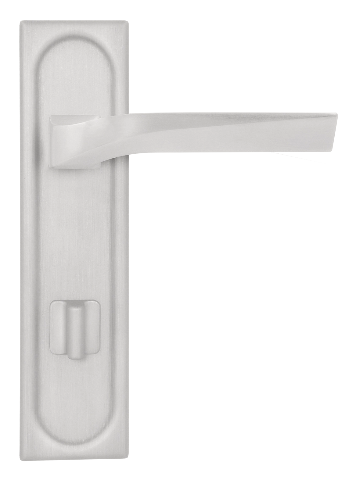 Ручка дверная WD CONCERT HALL PLS WC SSW на планке под сантехническую завертку, цвет Стокгольмский снегопад/Stockholm Snowfall фото купить в Улан-Удэ