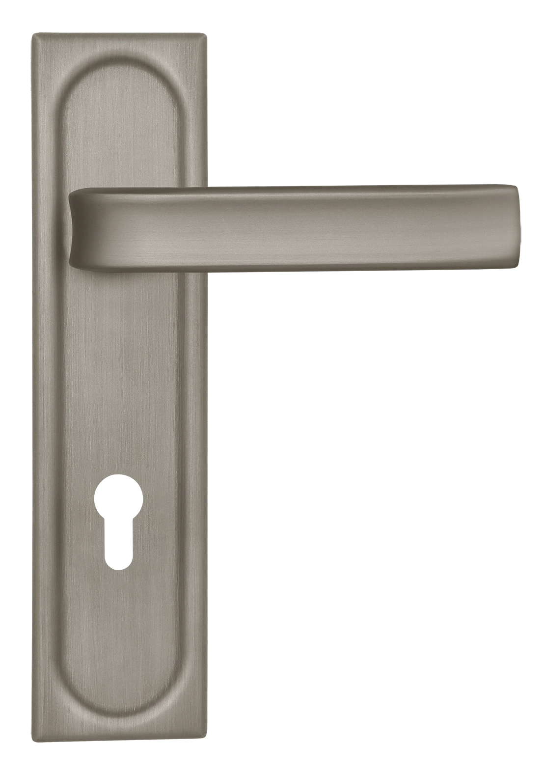 Ручка дверная THE BUS STATION PLS KH SMI на планке под ключевой цилиндр, цвет Весенняя дымка/Spring Mist фото купить Улан-Удэ