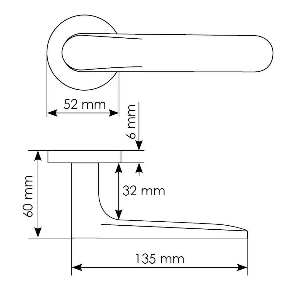 Комплект дверных ручек MH-59-R6 BL + завертка сантехническая MH-WC-R6 BL + защёлка бесшумная M1895 BL + петли врезные универсальные MSN 100X70X2.5-4BB BL (2шт), цвет черный фото купить в Улан-Удэ