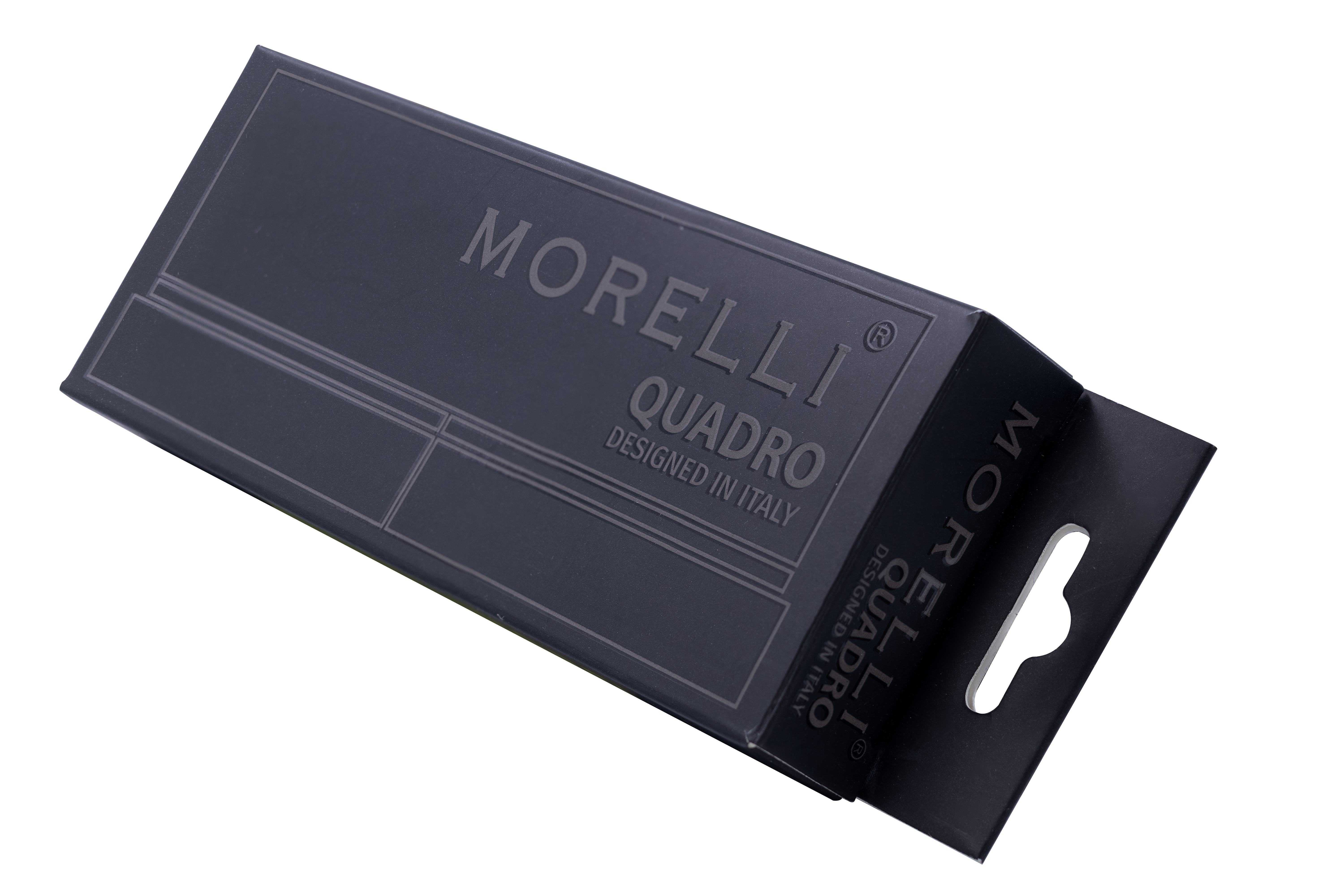 Петля алюминиевая QUADRO-1 BL без врезки на квадратной оси, цвет черный фото morelli Улан-Удэ