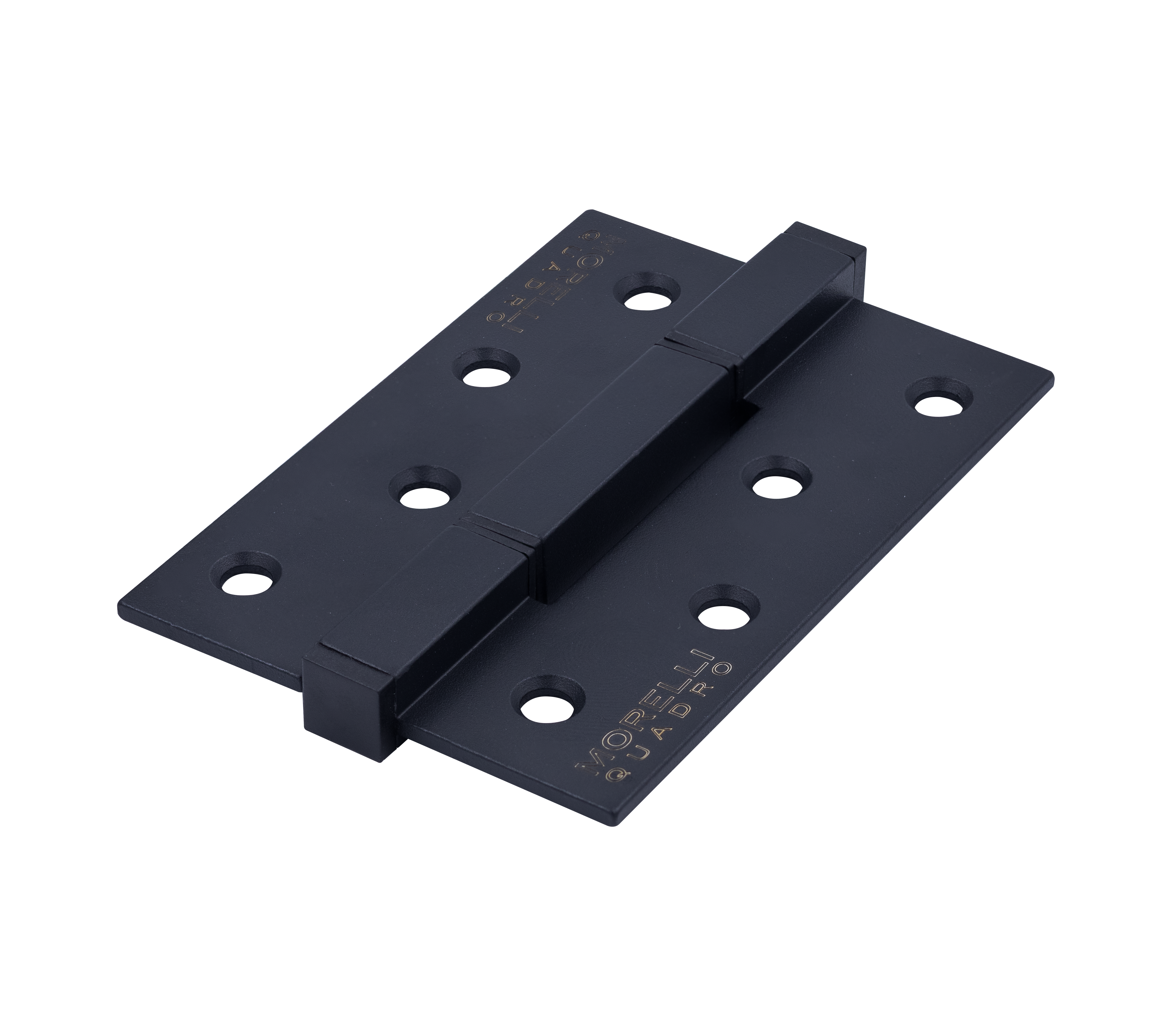 Петля алюминиевая QUADRO-2 BL без врезки на квадратной оси, цвет черный фото купить Улан-Удэ