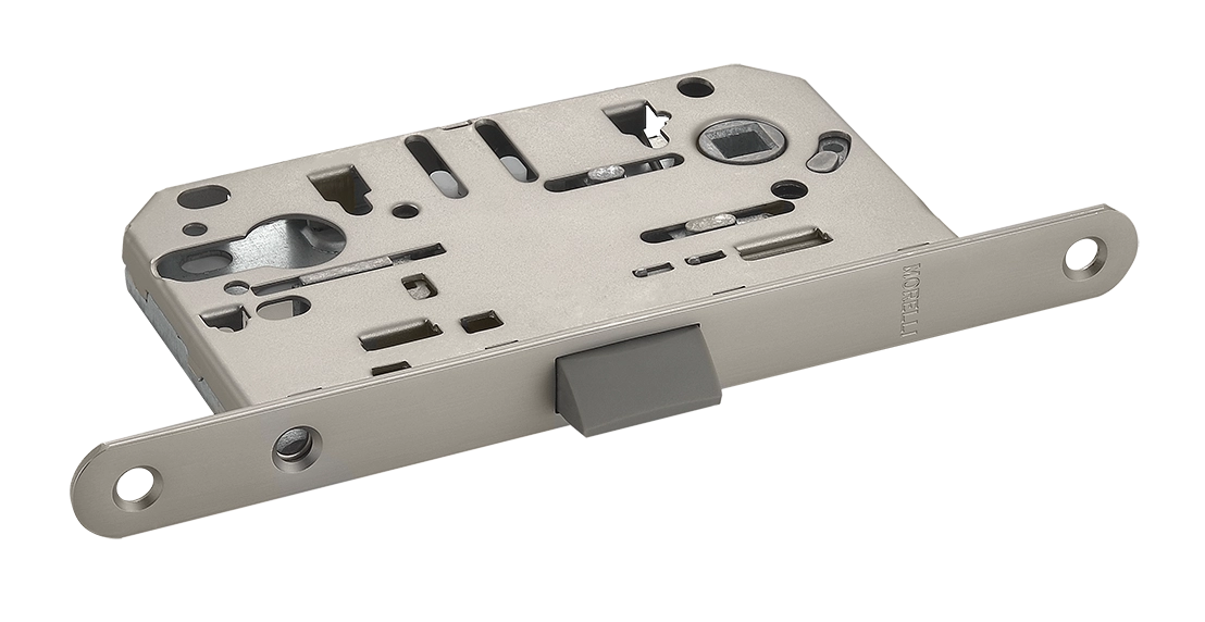 Защелка межкомнатная 1885P MSN под цилиндр бесшумная, цвет мат. сатинированный никель фото купить Улан-Удэ