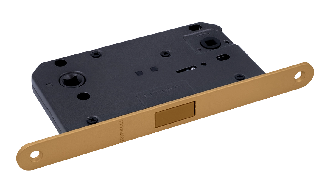 Защелка межкомнатная M1895 FTG магнитная, сантехническая, цвет матовое итальянское золото фото купить Улан-Удэ