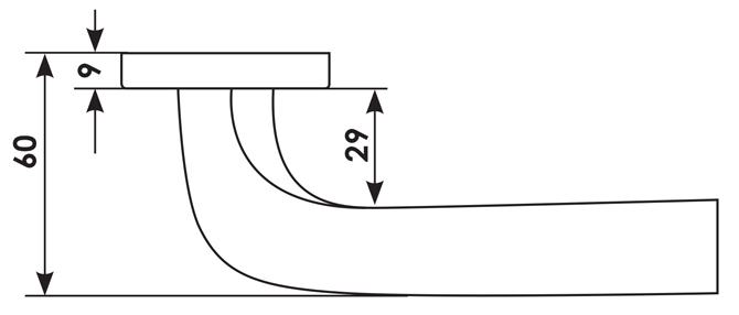 Ручка дверная COMETA R5 NIS раздельная на круглой розетке, цвет матовый никель, ЦАМ фото фурнитура Улан-Удэ
