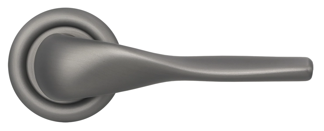 Ручка дверная LVB R7 WF на круглой розетке, цвет Зимняя стужа/Winter Frost фото купить в Улан-Удэ