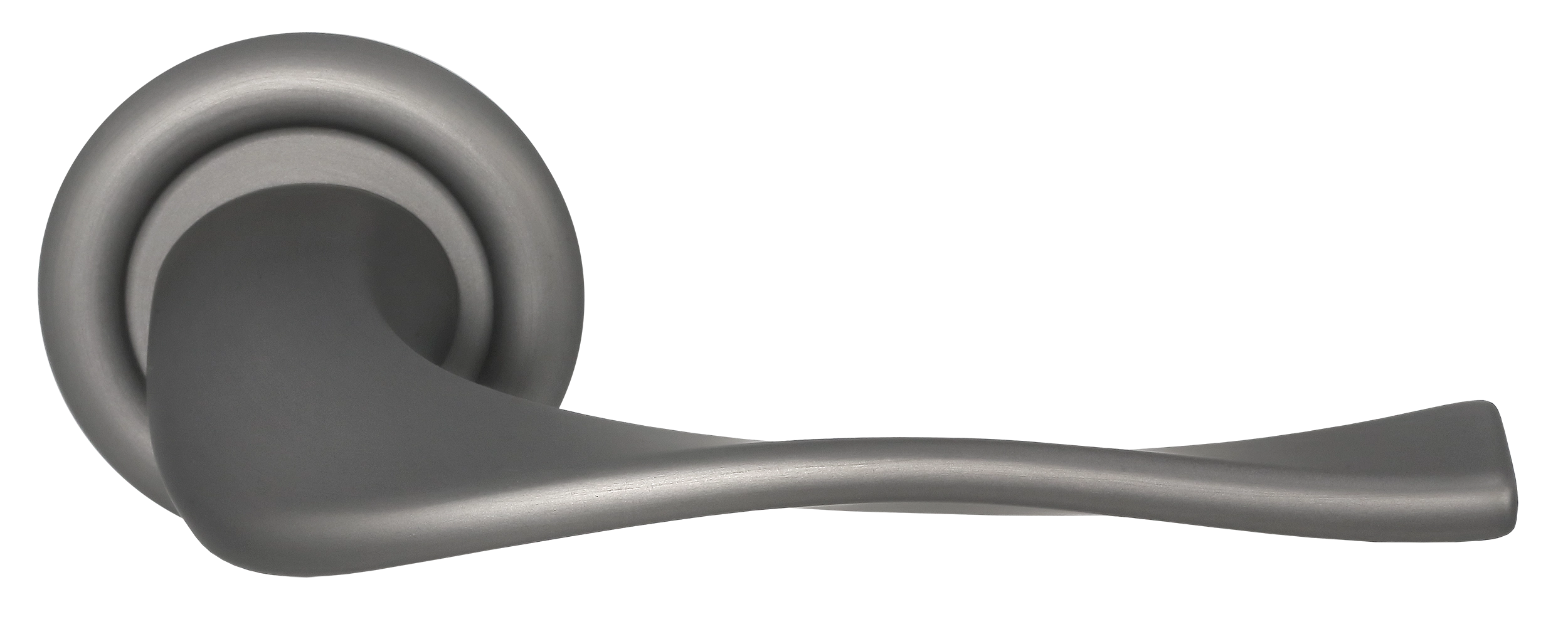 Ручка дверная SKYSCRAPER R7 WF на круглой розетке, цвет Зимняя стужа/Winter Frost фото купить Улан-Удэ