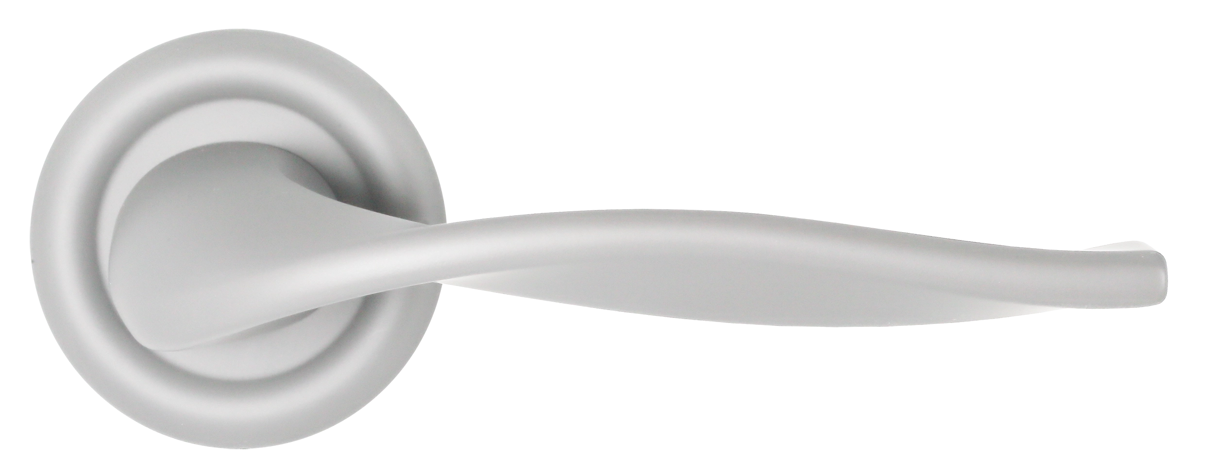 Ручка дверная SKYSCRAPER R7 SSW на круглой розетке, цвет Стокгольмский снегопад/Stockholm Snowfall фото купить в Улан-Удэ